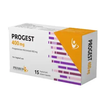 بروجيست 400 مجم 15 كبسولة . PROGEST 400 MG 15 VAG CAP