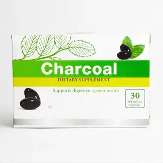 شاركول مكمل غذائي 30 كبسولة . Charcoal 30 cap