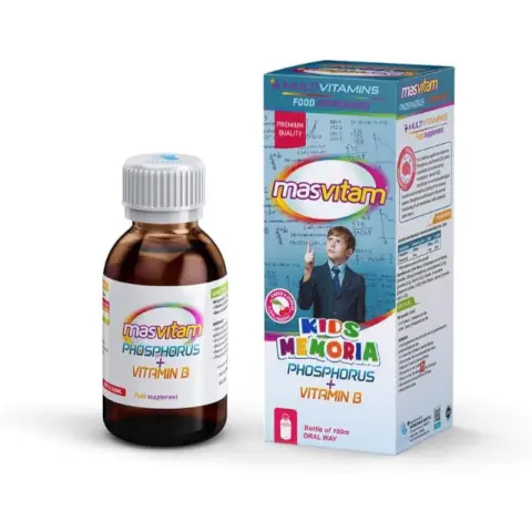 ماسفيتام كيدز ميموري شراب 100مل . Masvitam kids memory syrup 100ml