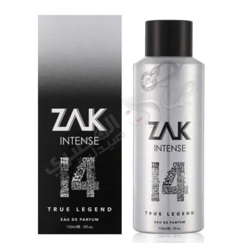 زاك برفان انتينس ترو ليجيند 150مل . ZAK INTENSE PARFUM TRUE LEGEND 150