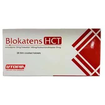 بلوكانتس اتش سي تي 10/160/25مج 28قرص . Blokatens hct 10/160/25mg 28 tabs