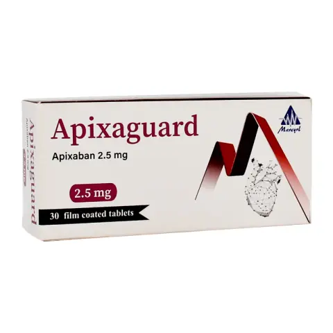 ابيكسا جارد 2.5 مجم 30 قرص . apixaguard 2.5 mg 30 tab