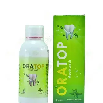 اورا توب غسول للفم 250 مل نعناع . Ora top mouth wash 250 ML mint flavor