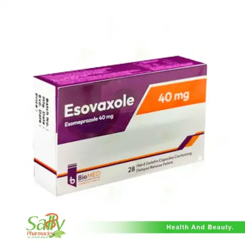 ايسوفاكسول 40مجم 28كبسوله . ESOVAXOLE 40MG 28CAP