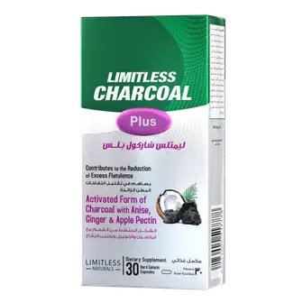 ليمتلس شاركول بلس 30كبسولة . LIMITLESS CHARCOAL PLUS 30CAP