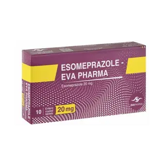 ايزوميبرازول ايفا فارما 20 مجم 10 اقراص . ESOMEPRAZOLE-EVA PHARMA 20MG 10TAB
