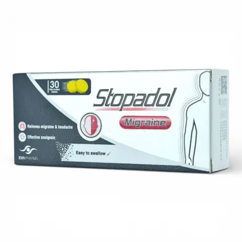 ستوبادول مايجرين 30قرص . STOPADOL MIGRAINE 30TAB
