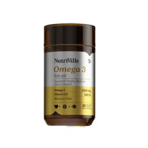 نيوتريفل اوميجا 3 30كبسوله . Nutriville OMEGA 3 30CAPS