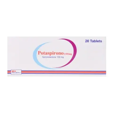 بوتاسبيرونو 100مجم 20قرص . Potaspirono 100mg 20 tab