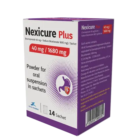 نيكسكيور بلس 40/1680 مجم 14 كيس . `NEXICURE PLUS 40/1680 MG