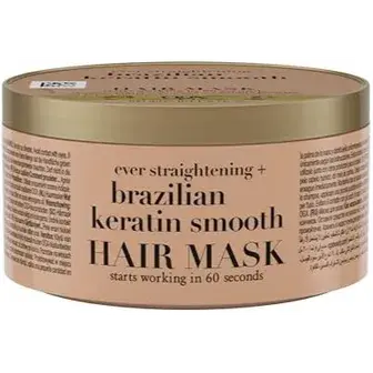 او جي اكس ماسك الشعر بالكرياتين برازيلي 300مل  . OGX HAIR MASK BRAZILIAN KERATIN 300ML 