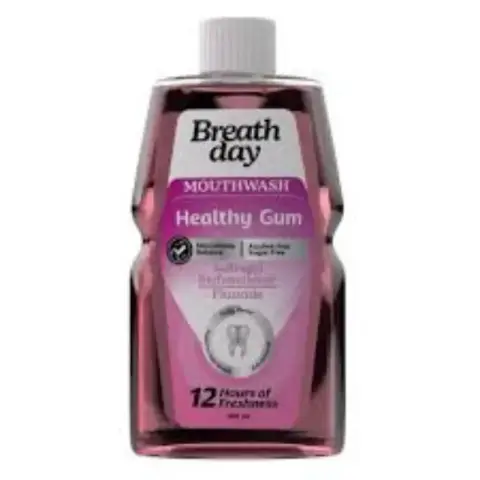 برث داي مضمضة للفم  للعناية بصحة اللثة 300مل . BREATH DAY MOUTHWASH HEALTHY GUM 300ML