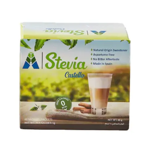 دي اتش ستيفيا سكر دايت 60كيس . DH STEVIA DIET SUGAR 60SACHETS 