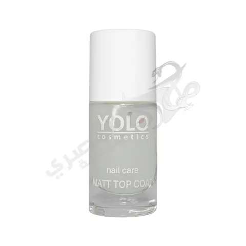 يولو نيل كير 4  طبقة طلاء نهائية غير لامعة . YOLO NAIL CARE 4 MATT TOP COAT