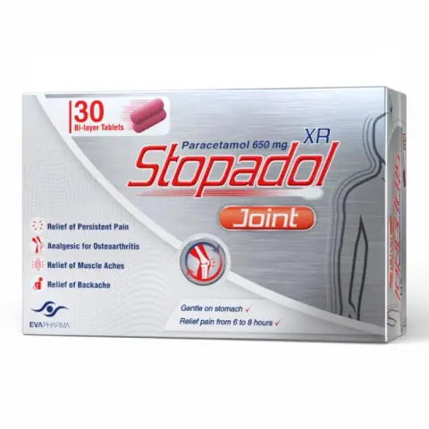 ستوبادول جوينت ممتد المفعول 30قرص  . STOPADOL JOINT XR 30TAB