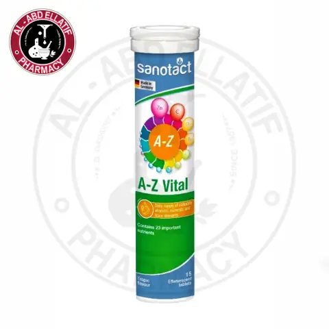 سانوتاكت اى زد فيتال 15ق فوار . SANOTACT A-Z VITAL 15 TAB EFFERVESCENT 