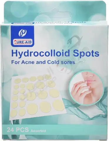 بلاستر قطع كيور حب الشباب 6 قطعة  . hydrocolloid spots cure aid
