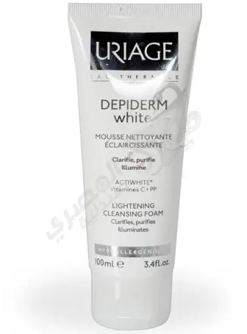 يورياج ديبيديرم رغوة كريمية منظفة ومفتحة للبشرة (100 مل) .  Uriage Dépiderm Brightening Cleansing Foaming Cream (100 ml)