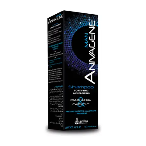 أنيفاجين شامبو مقوي ومغذي للشعر للرجال (200 مل) .  Anivagene Shampoo  Man (200 ml).