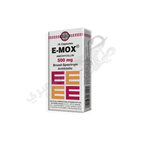 ايموكس 500 مجم 16 كبسولة . E-mox 500 mg 16 CAPS
