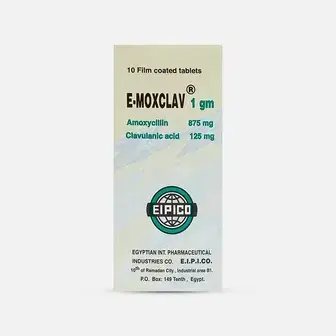 ايموكسكلاف 1 جم 10 اقراص . E-moxclave 1 g 10 TAB