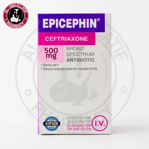 ابيسيفين 500مجم فيال عضل . Epicephin 500MG IM VIAL