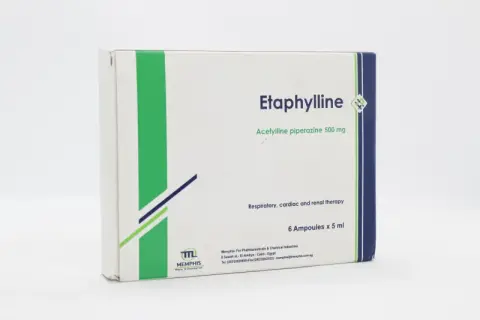 ايتافيللين500 مجم 6امبولات . ETAPHYLLINE 500mg 6/AMP