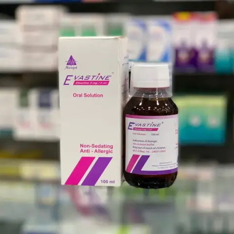 ايفاستين 100ملي شراب . EVASTINE 100ML syrup
