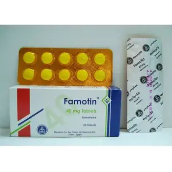 فاموتين 40 مجم 20 قرص . FAMOTIN  40MG  20/TAB