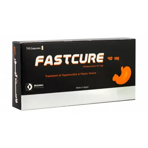 فاست كيور 40مجم 14كبسول . Fastcure 40mg 14cap