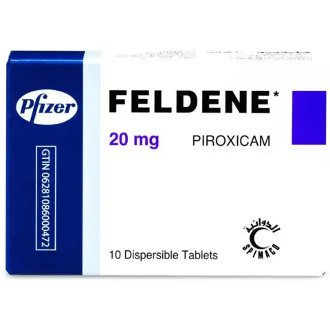 فلدين 20 مجم 10اقراص سريع الذوبان . FELDENE 20mg 10 disp tab (FLASH)
