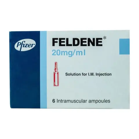 فلدين 20مجم 6 امبولات حقن عضل . FELDENE 20mg 6 AMP I.M