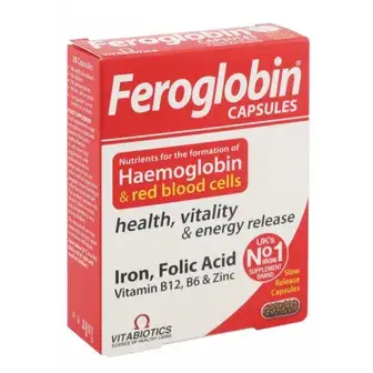 فيروجلوبين 30 كبسولة . FEROGLOBIN B12 30CAP