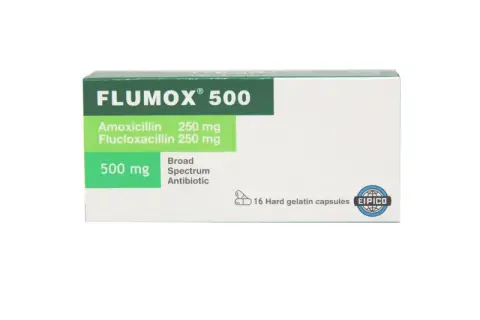 فلوموكس 500مجم 16 كبسولة . FLUMOX 500mg 16CAPS