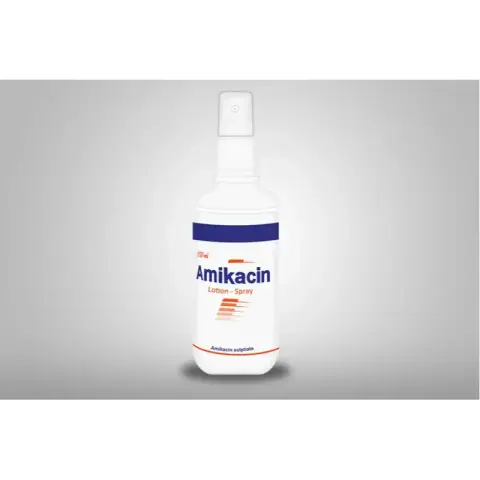 اميكاسين 100 مل بخاخ . AMIKACIN 100ML LOTION-SPRAY