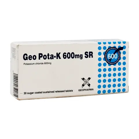 جيو بوتا ك اس ار 600 مجم 30اقراص . GEO POTA K 600 SR 600mg 30TAB