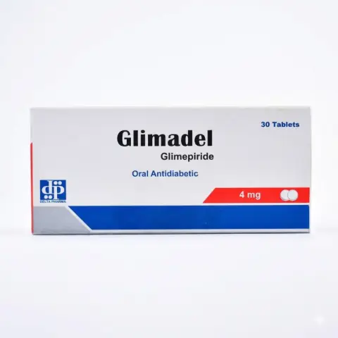 جليماديل 4 مجم 30 قرص . GLIMADEL  4mg  30TAB