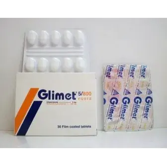 جليمت فورت 5/800  30قرص . GLIMET 5/800MG 30TAB