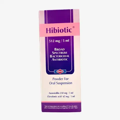 هايبيوتيك 312 مجم 5 ملل 60 ملل شراب . HIBIOTIC  312 MG / 5 ML SUSP 60 ML