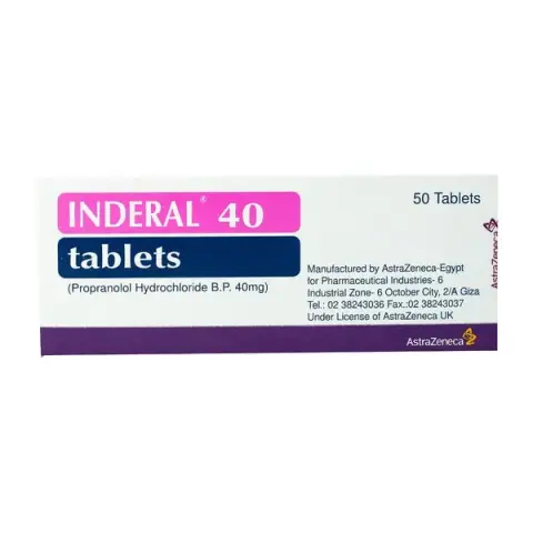 اندرال 40مجم 50قرص . INDERAL 40mg 50/TAB
