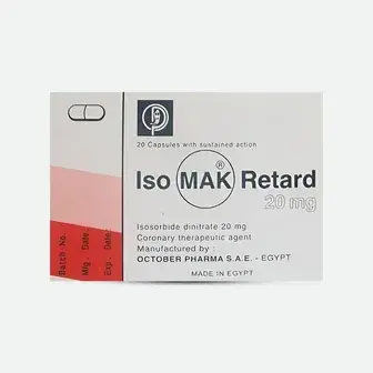 ايزوماك ريتارد 20 مجم 20 كبسولة . ISOMAK RETARD 20mg 20/CAP