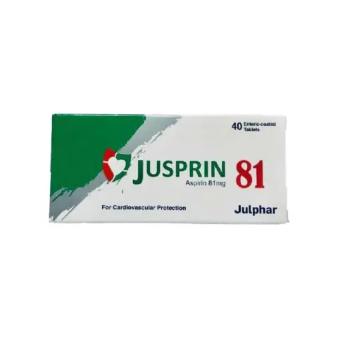 جسبرين 81مجم 60 قرص . JUSPRIN 81mg 60/TAB