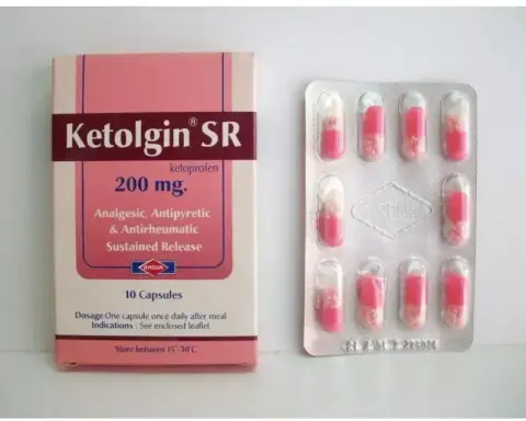 كيتولجين 200 مجم 10 كبسول . KETOLGIN SR  200 MG  10 CAP