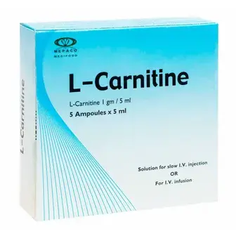 ال-كارنيتين 1جرام 5امبولات . L-CARNITINE  1g 5/AMP