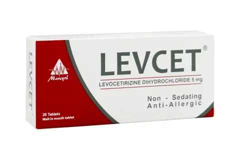 ليفست 5 مجم  20قرص . levcet 5mg 20 tabs 