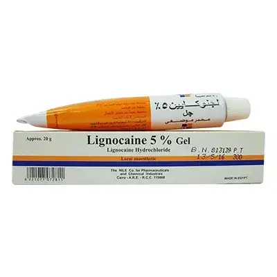 لجنوكايين 5% جل 20جرام . LIGNOCAINE 5% GEL 20g
