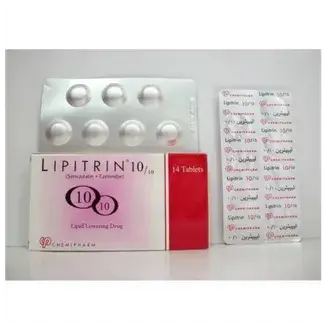 ليبيترين 20/10 مجم 14 قرص . lipitrin 10/20mg  14 tablet