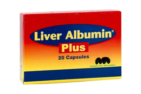 ليفر البيومن بلاس 20 كبسوله . LIVER ALBUMIN PLUS 20/CAP