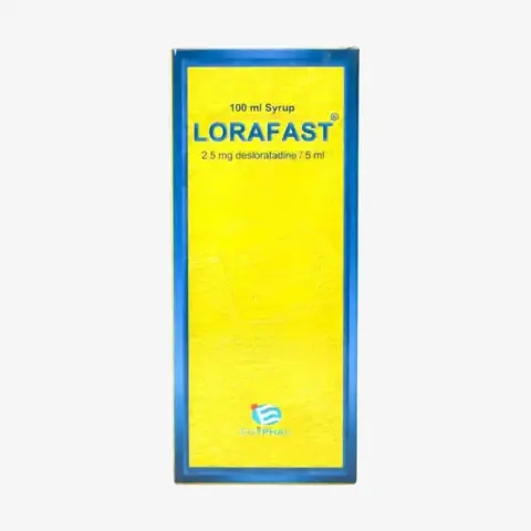 لورافاست 2.5مجم /5مل 100مل . Lorafast 2.5mg/5ml 100ml