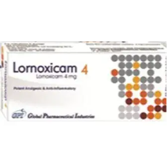 لورنوكسيكام 4مجم 20 قرص . LORNOXICAM 4MG 20 TAB